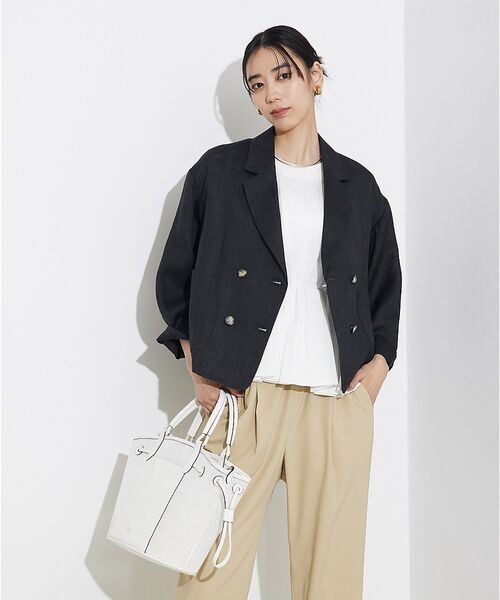 qualite / カリテ テーラードジャケット | 【セットアップ対応】ミックスカラーラミージャケット | 詳細18