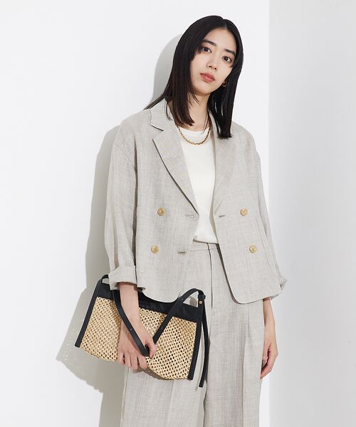 qualite / カリテ テーラードジャケット | 【セットアップ対応】ミックスカラーラミージャケット | 詳細5