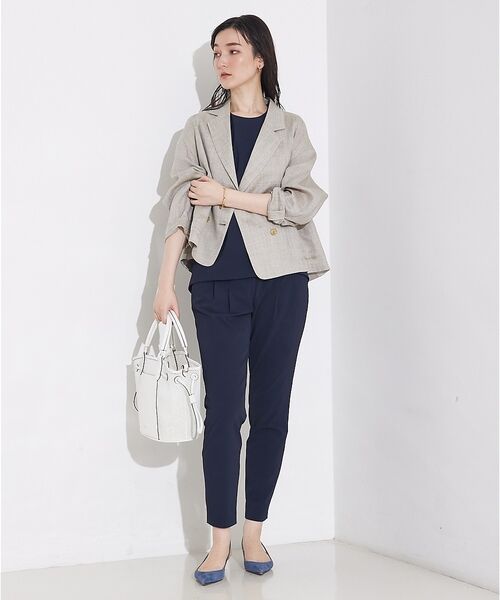 qualite / カリテ テーラードジャケット | 【セットアップ対応】ミックスカラーラミージャケット | 詳細8