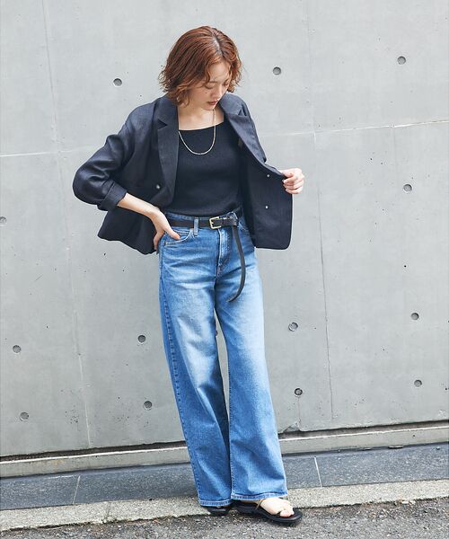 qualite / カリテ テーラードジャケット | 【セットアップ対応】ミックスカラーラミージャケット | 詳細8