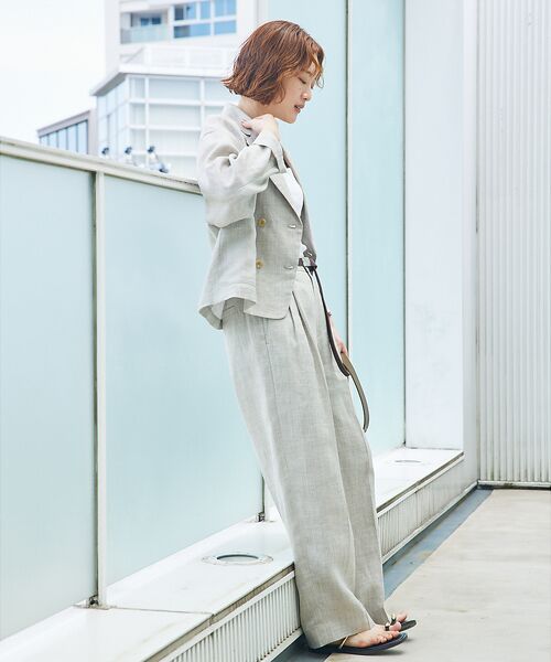 qualite / カリテ テーラードジャケット | 【セットアップ対応】ミックスカラーラミージャケット | 詳細25