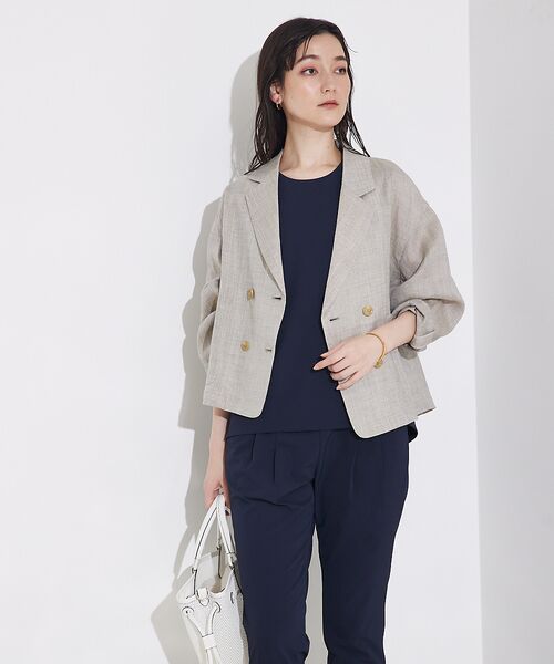 qualite / カリテ テーラードジャケット | 【セットアップ対応】ミックスカラーラミージャケット | 詳細9