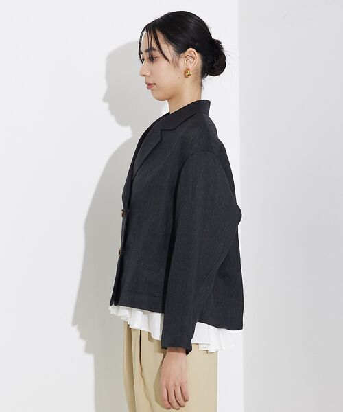 qualite / カリテ テーラードジャケット | 【セットアップ対応】ミックスカラーラミージャケット | 詳細10