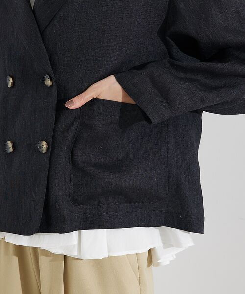 qualite / カリテ テーラードジャケット | 【セットアップ対応】ミックスカラーラミージャケット | 詳細14
