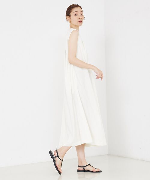 qualite / カリテ ワンピース | リネンライクフロントタックワンピース | 詳細1