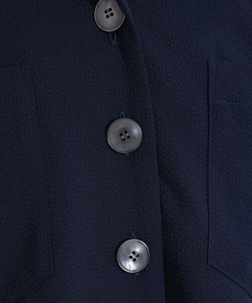 qualite / カリテ ワンピース | 【接触冷感&吸水速乾&UV】シアサッカーシャツワンピース | 詳細16