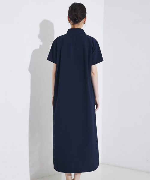 qualite / カリテ ワンピース | 【接触冷感&吸水速乾&UV】シアサッカーシャツワンピース | 詳細11