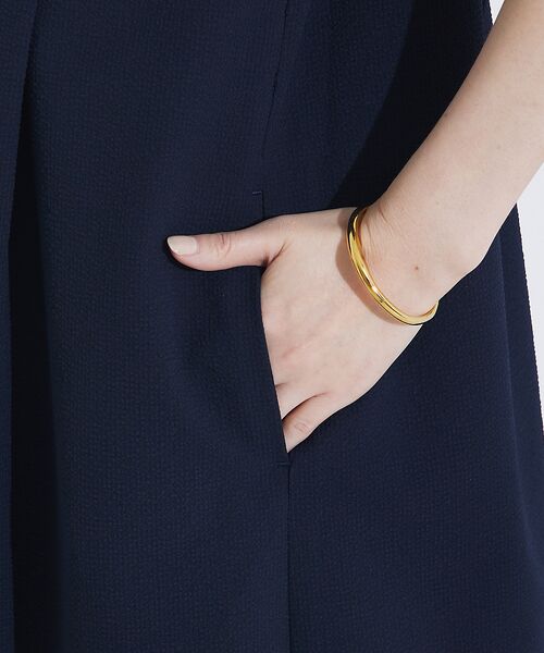 qualite / カリテ ワンピース | 【接触冷感&吸水速乾&UV】シアサッカーシャツワンピース | 詳細14