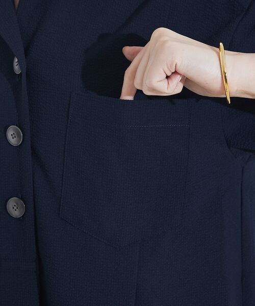 qualite / カリテ ワンピース | 【接触冷感&吸水速乾&UV】シアサッカーシャツワンピース | 詳細15