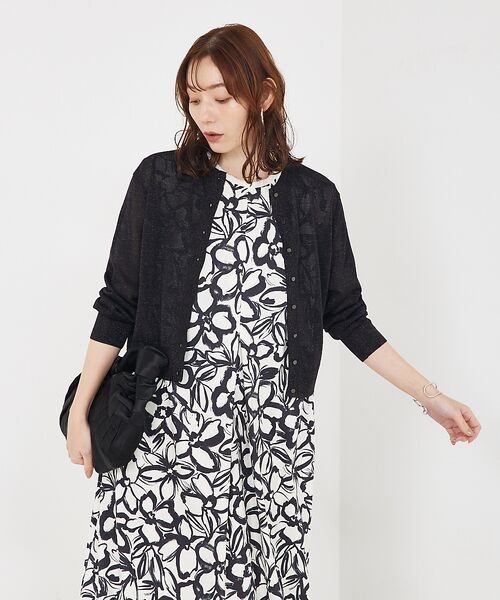 qualite / カリテ ワンピース | リネンライクペインティングプリントワンピース | 詳細14