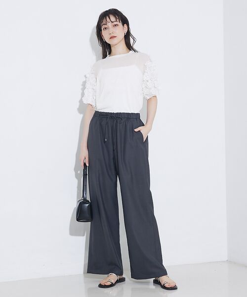 qualite / カリテ Tシャツ | boussole×qualiteフラワーエンブロPO | 詳細2