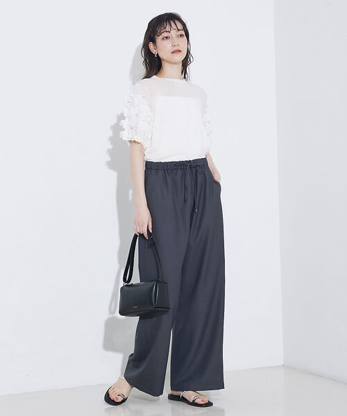 qualite / カリテ Tシャツ | boussole×qualiteフラワーエンブロPO | 詳細3