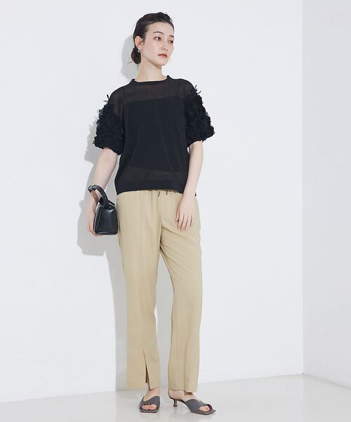 qualite / カリテ Tシャツ | boussole×qualiteフラワーエンブロPO | 詳細7