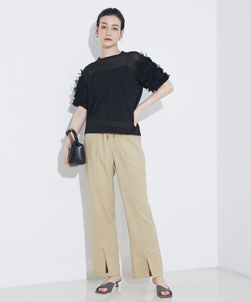 qualite / カリテ Tシャツ | boussole×qualiteフラワーエンブロPO | 詳細8