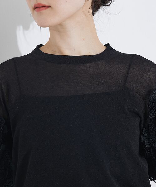 qualite / カリテ Tシャツ | boussole×qualiteフラワーエンブロPO | 詳細14