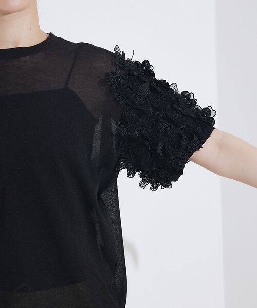 qualite / カリテ Tシャツ | boussole×qualiteフラワーエンブロPO | 詳細15