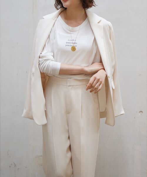 qualite / カリテ Tシャツ | シアーロゴロンT | 詳細1