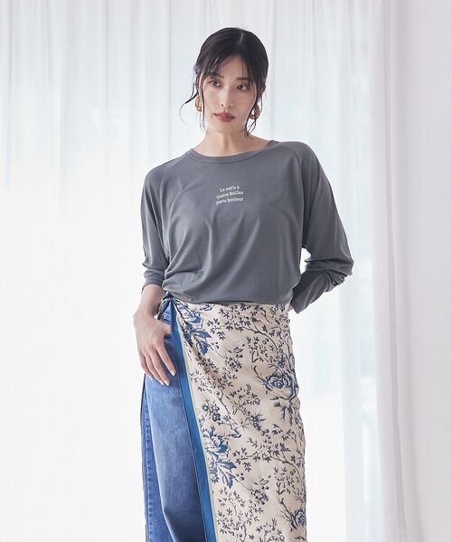 qualite / カリテ Tシャツ | シアーロゴロンT | 詳細12