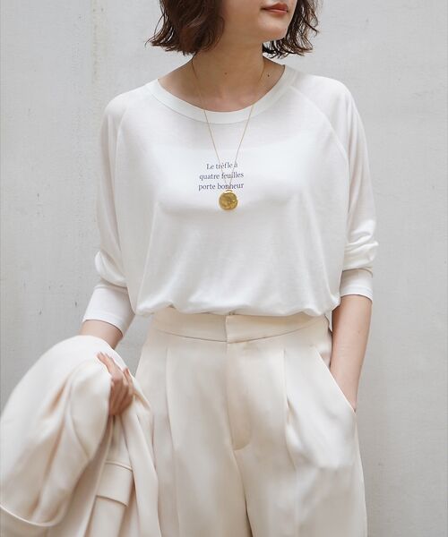 qualite / カリテ Tシャツ | シアーロゴロンT | 詳細2