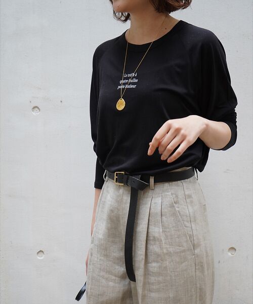 qualite / カリテ Tシャツ | シアーロゴロンT | 詳細3