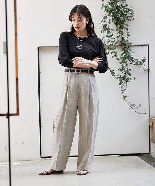 qualite / カリテ Tシャツ | シアーロゴロンT | 詳細8