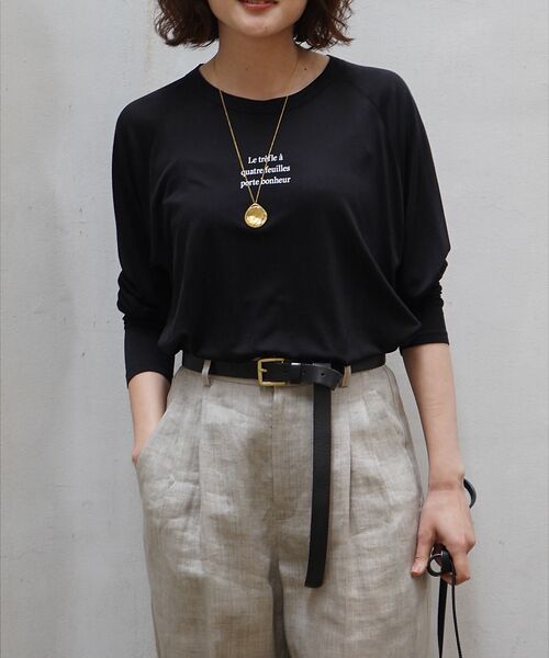 qualite / カリテ Tシャツ | シアーロゴロンT | 詳細9