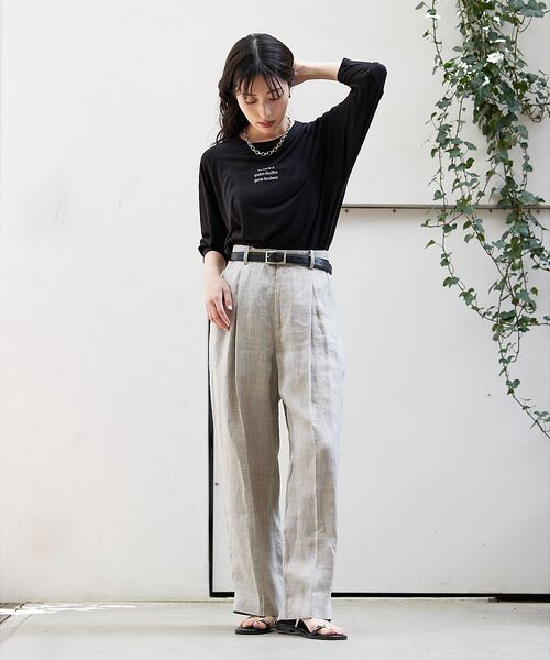 qualite / カリテ Tシャツ | シアーロゴロンT | 詳細20