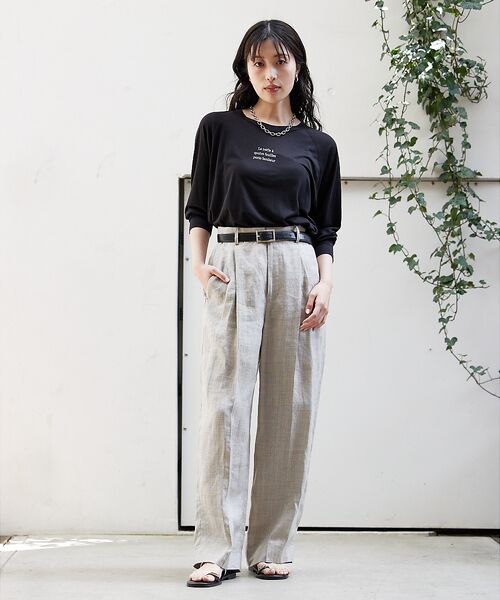 qualite / カリテ Tシャツ | シアーロゴロンT | 詳細21