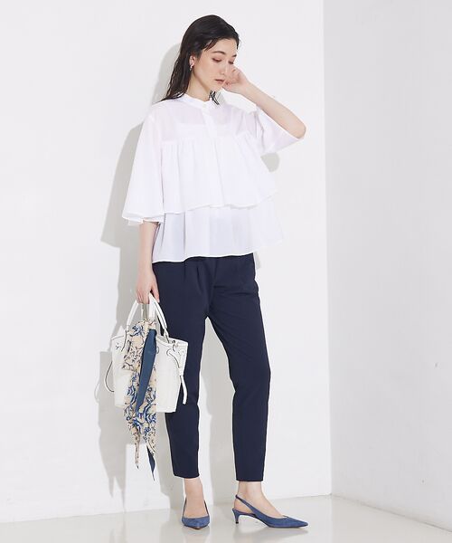 qualite / カリテ シャツ・ブラウス | 【接触冷感＆UVカット】ブライトローンフレアブラウス | 詳細2