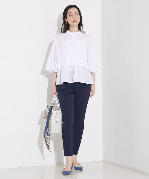 qualite / カリテ シャツ・ブラウス | 【接触冷感＆UVカット】ブライトローンフレアブラウス | 詳細4