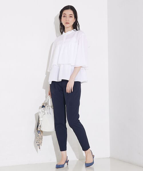 qualite / カリテ シャツ・ブラウス | 【接触冷感＆UVカット】ブライトローンフレアブラウス | 詳細6