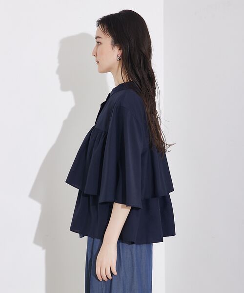 qualite / カリテ シャツ・ブラウス | 【接触冷感＆UVカット】ブライトローンフレアブラウス | 詳細16