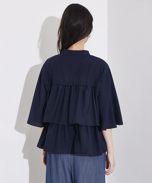 qualite / カリテ シャツ・ブラウス | 【接触冷感＆UVカット】ブライトローンフレアブラウス | 詳細17