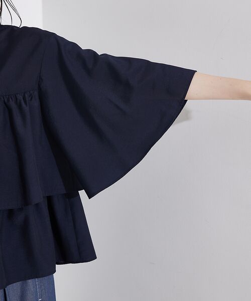 qualite / カリテ シャツ・ブラウス | 【接触冷感＆UVカット】ブライトローンフレアブラウス | 詳細19