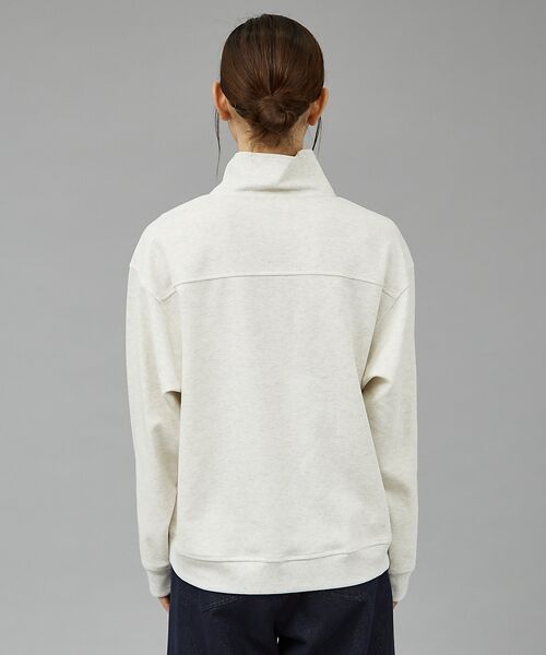 セール】 【MARGAUX】ハーフジップスウェットプルオーバー  