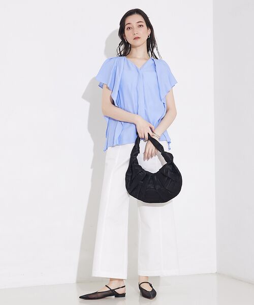 qualite / カリテ シャツ・ブラウス | 袖タックフリルシャツ | 詳細1