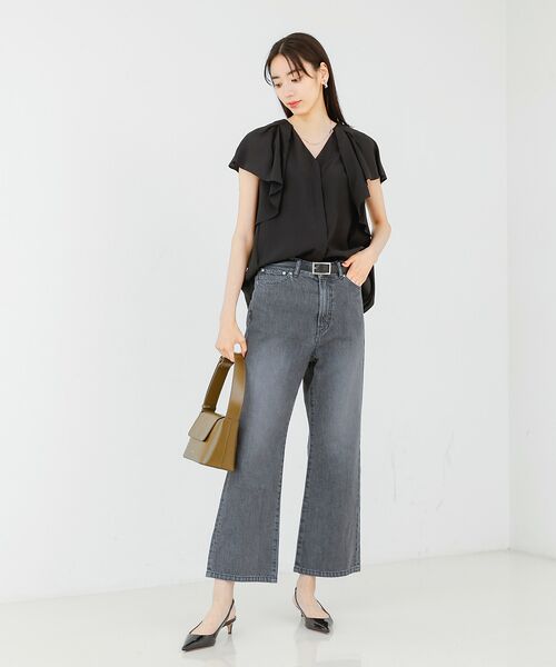 qualite / カリテ シャツ・ブラウス | 袖タックフリルシャツ | 詳細5