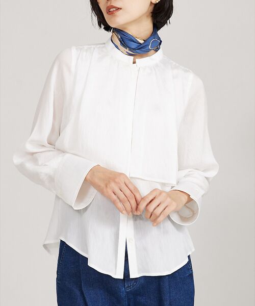 qualite / カリテ シャツ・ブラウス | ギャザーレイヤードブラウス | 詳細3