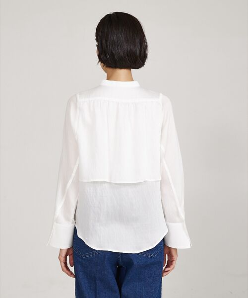 qualite / カリテ シャツ・ブラウス | ギャザーレイヤードブラウス | 詳細4