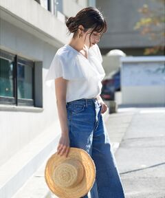 qualite / カリテ シャツ・ブラウス | ラッフルカラーVネックブラウス