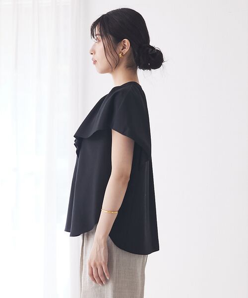 qualite / カリテ シャツ・ブラウス | ラッフルカラーVネックブラウス | 詳細5