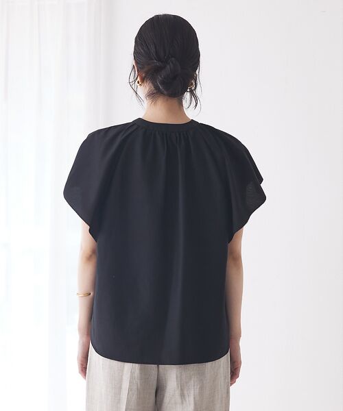 qualite / カリテ シャツ・ブラウス | ラッフルカラーVネックブラウス | 詳細6