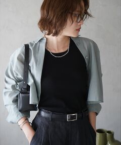 qualite / カリテ シャツ・ブラウス | コットンシアークロップドシャツ