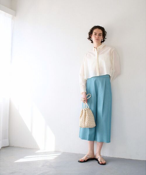 qualite / カリテ シャツ・ブラウス | コットンシアークロップドシャツ | 詳細4