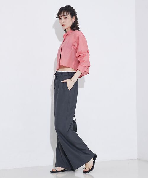 qualite / カリテ シャツ・ブラウス | コットンシアークロップドシャツ | 詳細6