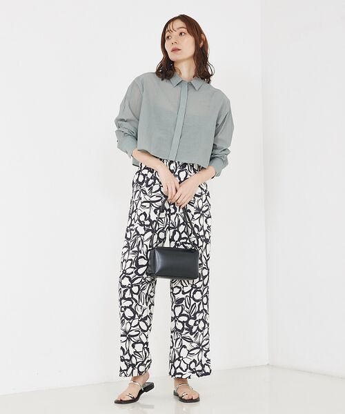 qualite / カリテ シャツ・ブラウス | コットンシアークロップドシャツ | 詳細20