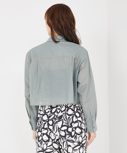 qualite / カリテ シャツ・ブラウス | コットンシアークロップドシャツ | 詳細16