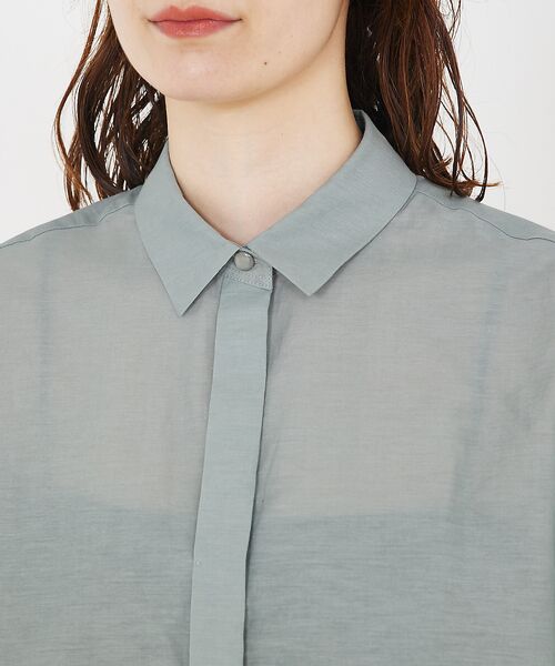 qualite / カリテ シャツ・ブラウス | コットンシアークロップドシャツ | 詳細17