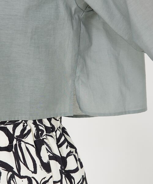 qualite / カリテ シャツ・ブラウス | コットンシアークロップドシャツ | 詳細26