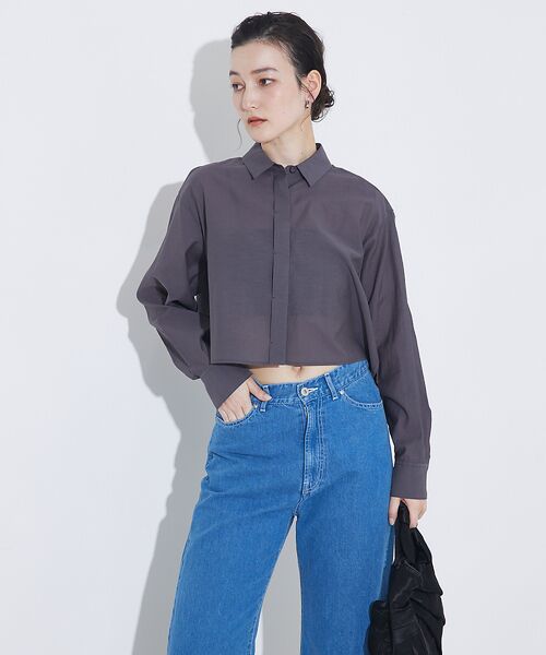 qualite / カリテ シャツ・ブラウス | コットンシアークロップドシャツ | 詳細28